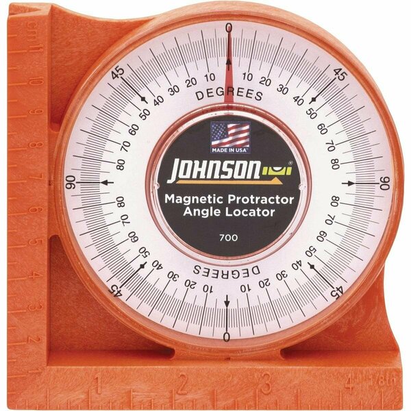 Johnson Level Plastic Magnetic Protractor Angle Locator 700